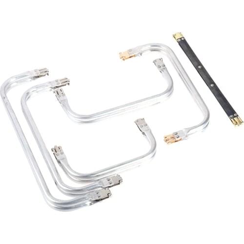 16/20/22/25/30cm Bag Frame For Purse Doctor Purse Frame Metal Aluminium Tube Frame Bag Handle Accessories Clutch Bag Parts