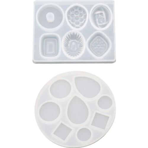 DIY Crafts Making Crystal Epoxy Mold Earrings Candy Mould High Mirror UV Resin Silicone Molds Dried Flower Resin Decorative