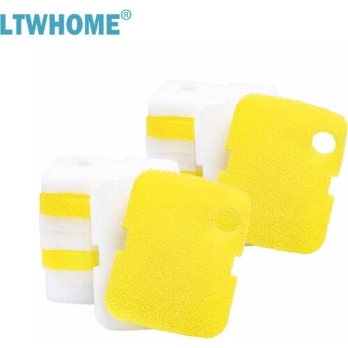 LTWHOME Compatible Bio Sponge and Floss Pad Replacement for Cascade 700 / 1000 GPH Aquarium Canister Filter