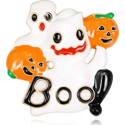 Mixed Styles 100pcs/Halloween Series BOO Brooch pin Funny designs
