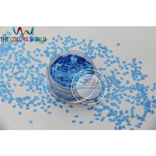 Solvent resistant Sparkles- Neon Blue Color Cloud-shaped Glitter Confetti for Nail Polish and DIY decoration 1Pack =50g