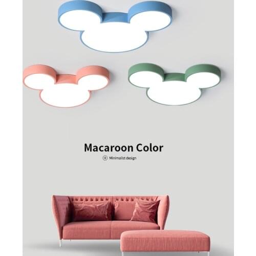 Ultra Thin Macaron Ceiling Lights for kids girls baby room Bedroom Light Dimmable children lamp chambre decor plafon led techo