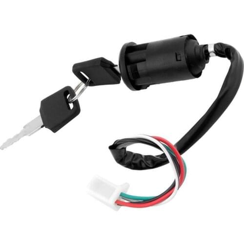 Universal 4 Wire Pin ATV Motorcycle Ignition Switch Keys On-off Go Kart ATVs Quad Dirt Bike Scooter Moped Ignition Lock IGN SW