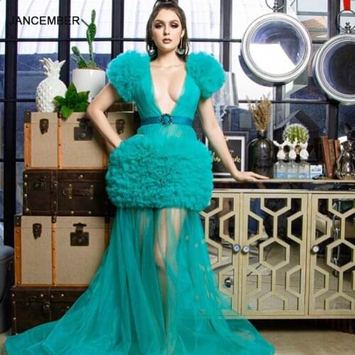 J67148 Jancember Simple Evening Dress 2020 O Neck A-line Sashes Ruched Short Sleeves Party Dresses Vestido de noche simple 2020