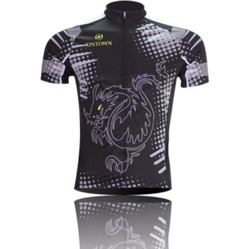 XINTOWN Cycling Jersey Men Black Bicycle Jersey Shirt Tops Mtb Ropa Ciclismo Outdoor Quick Dry Bike Jersey Clothing maillot