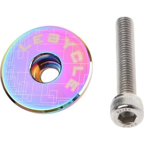 Bike Headphone 28.6mm Top Cover Aluminum Alloy Star Nut Stem Fits 1-1/8" Rods and Fork Mountain Bike,Road Bike G99D