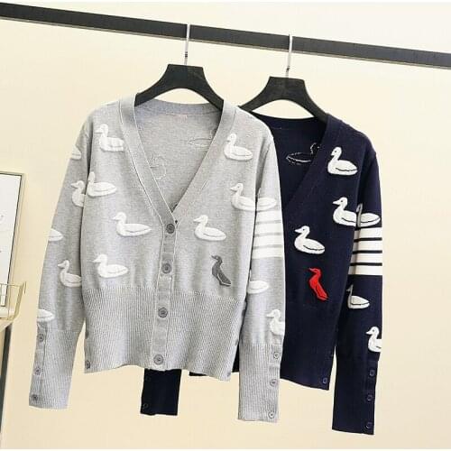 2021 Ladies Cardigans Long Sleeve Knitted Argyle Sweater Women Korean Vest Sweaters Female Jumpers Cardigan Jacket with Buttons