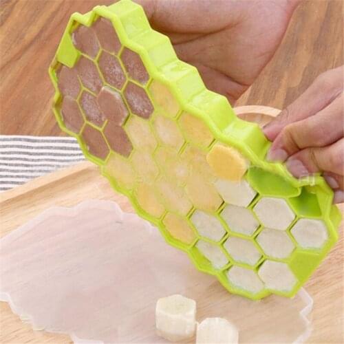 37 Ice Cubes Honeycomb Ice Cream Maker Form Mould Popsicle Molds Yogurt Ice Box Fridge Treats Freezer Ice Cream Tools DIY
