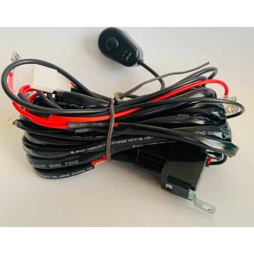 Universal Car Motorcycle Offroad truck light switch ON/OFF Relay harness kit for LED/HID/Halogen lamp 12v 180w / 24v 360w