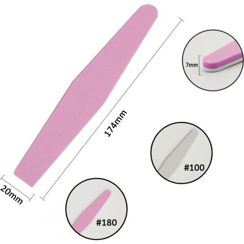 5pcs/lot Double side Nail Files Nail Buffer #100/180 Nail Sponge Buffing Sanding Block Nail files Art polish Professional