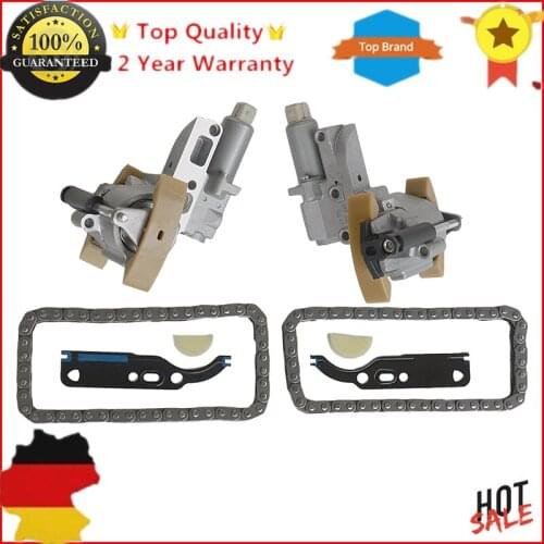 AP01 Timing Chain Tensioners Kit Left & Right + 2 Chains for Audi A6 A8 VW Touareg Phaeton 077 109 087 088 C E P,058 109 229 B