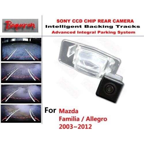 For Mazda Familia / Allegro 2003~2012 CCD Car Backup Parking Camera Intelligent Tracks Dynamic Guidance Rear View Camera