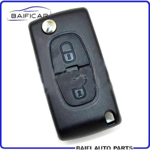 Baificar Brand New Two-button Folding Key With Chip Smart Card Remote Control Key Car Key For Peugeot 307 Citroen Triumph Sega