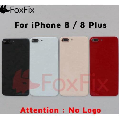 No Logo For Apple iPhone 8 Plus Back Battery Glass Cover Rear Housing Door Case For iPhone 8 Battery Cover With Camera Lens