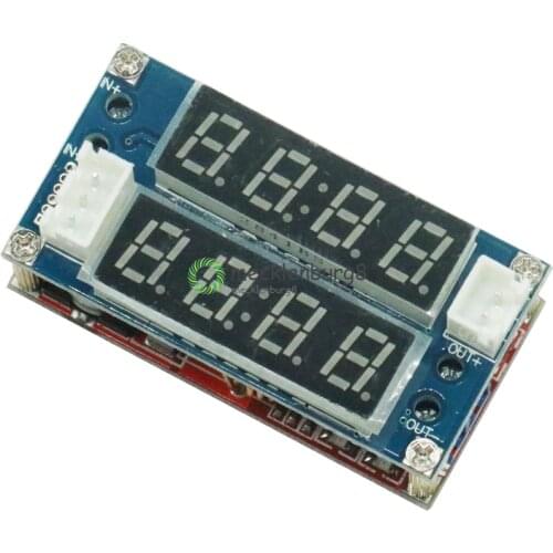 Max 5A Adjustable Red LED Downlight Digital Video Output LED Down Driver Digital Voltmeter Ammeter Display LED Driver for Arduin