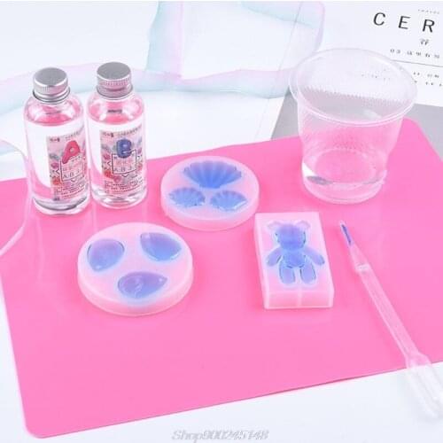 DIY Silicone Mat Resin Pad Craft Tool High Temperature Resistance Sticky Plate Jy15 20 Dropship