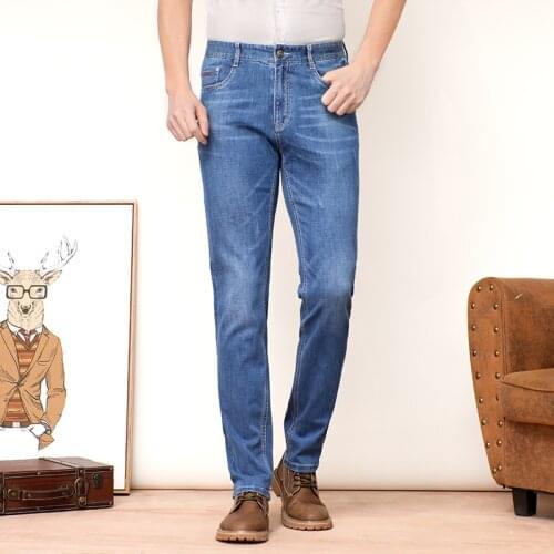 Jeans For Men Slim Fit Pants Classic Fashion 2019 Jeans Male Denim Jeans Trousers Casual Skinny Straight Elasticity Pants