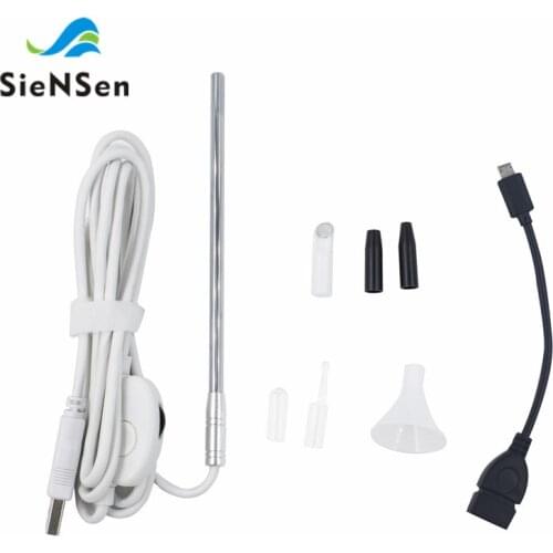 SieNSen Medical USB Camera 4.9MM Waterproof High Port Ear Nose Borescope USB Endoscope Inspection Camera for Computer DDES02