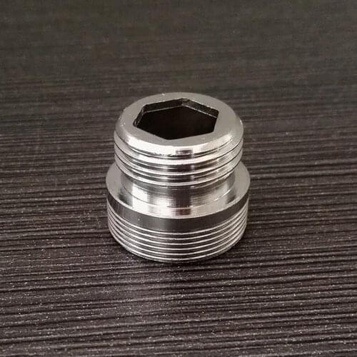 Brass M24*G1/2" Pipe Fitting Chrome Plated Male 24 Male 1/2" Faucet Water Tap Adapter