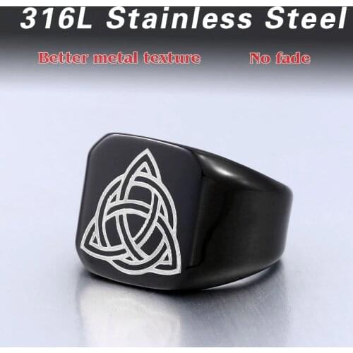 Beier 316L Stainless Steel nose viking Amulet rune Vegvisir Odin 's Symbol for men scandinavian wholesale ring jewelry LR1001