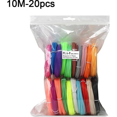 50/100/200 Meters Set 1.75mm PLA Material PLA Filament 3D Refill Plastic For Printer or 3D Pen School Drawing Supplies