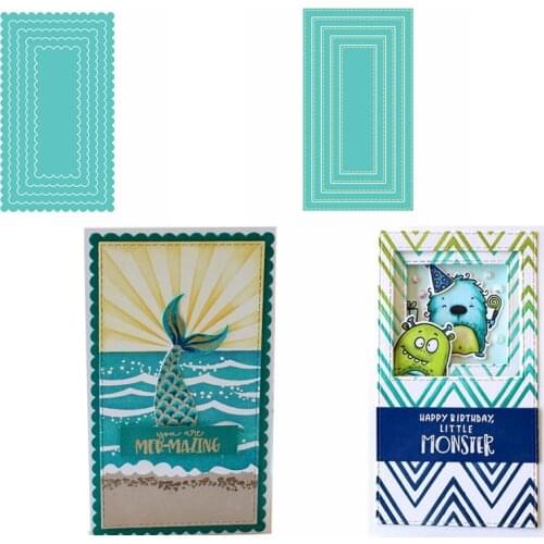 Cooperative Rectangle Frames Set Metal Cutting Dies Stencils Frames Die Cut For Card Making DIY New 2020 Crafts Cards