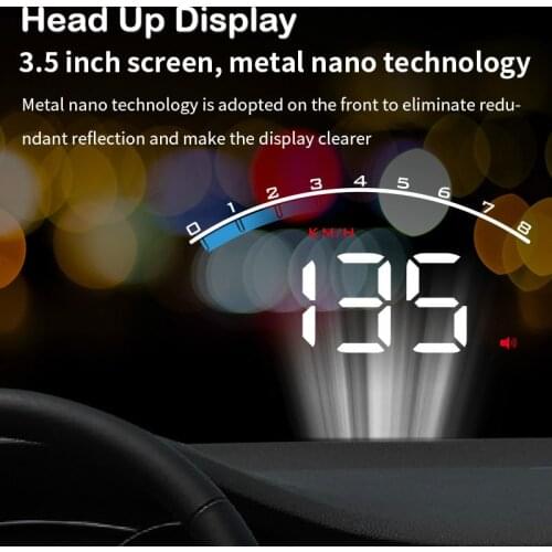 New HUD Display KM/H MPH Car Alarm Speedometer Projector on Windshield OBD 2 on-board Computer Auto Head Up Display OBD2 Scanner