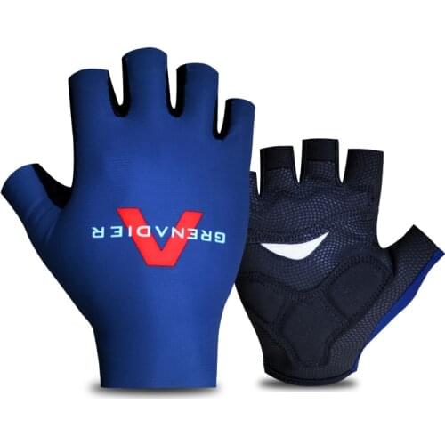 LASER CUT 2021 INEOS Grenadier TEAM One Pair Sports Half Finger Cycling Gloves MTB Road Mountain Bike Bicycle Gel Gloves