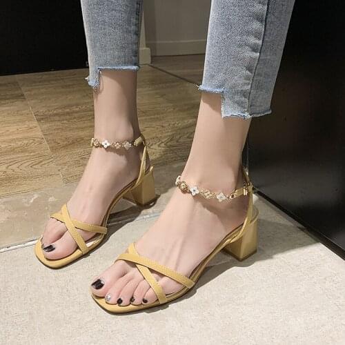 Women Suede T Tied High Heels Summer Sandals Fish Mouth Cross Strap Thin Heel Woman Buckle Shoes Flock Ankle Strap Sandal Heels