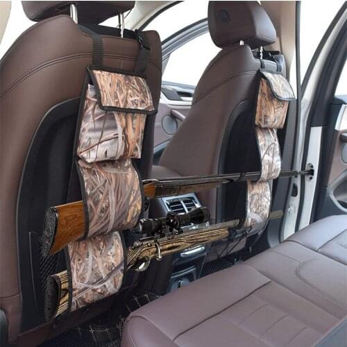 Tactical Camouflage Gun Case for Car Front Seat Back Pocket Hang Bags Rifle Sling Hunting Bag Holder Rack Hunting Bag For Ammo