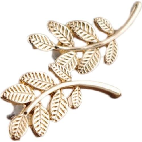 Vintage Silver Color Leaf Stud Earring Boho Style Alloy Branch Leaves Stud Earrings for Women Girls Fashion Jewelry Gifts
