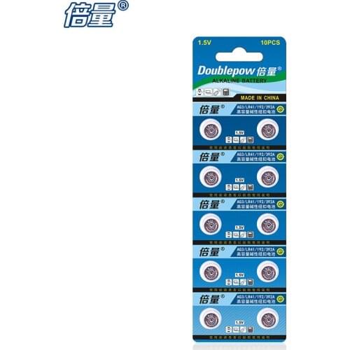 10 grains.Original LR41 button battery,Apply to AG3/192/392/L736,Alkaline battery,1.5V,car key,remote control,electronic watch
