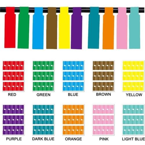 300Pcs Cable Marker Sticker Waterproof Self-adhesive Cable Sticker A4 Works Identification Labels Stickers Network Marker Tag