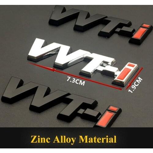 3D Metal VVTI VVT-I Emblem Badge Car Body Sticker Car Styling For Toyota CAMERY YARIS RAV4 COROLLA EX CROWN Car Accessories