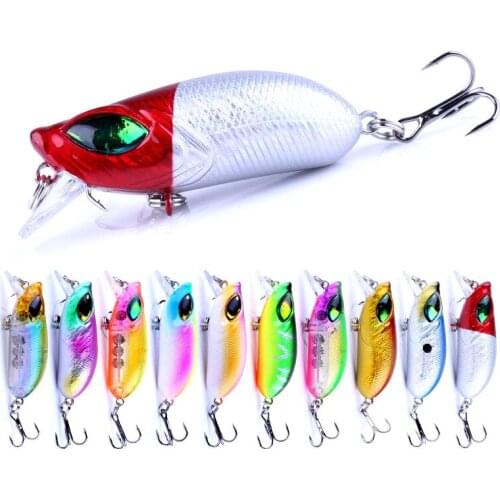 5.5CM 8g Minnow Fishing Lure 3D Eyes Crankbait wobbler Artificial Plastic Hard Bait Fishing Tackle