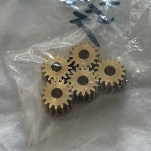 5PCS 0.5M 16T (0.5 module 16 teeth) gear 3mm/3.175mm copper gear