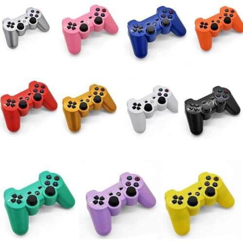 50pcs For PS3 Ergonomic Gamepad Wireless Bluetooth Controller For sony playstation 3 Joystick Game Pad Remote 12 Colors