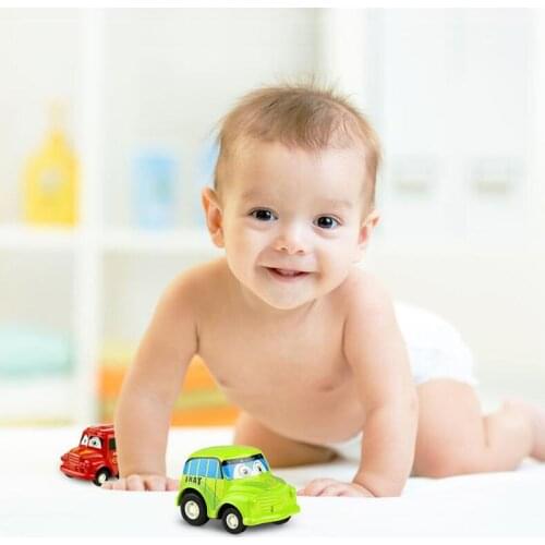 6Pcs Childrens Inertia Forward Toy Car Mini Simulation Mechanical Car Model Plastic Inertia Car Baby Boy Child Holiday Gift Toy