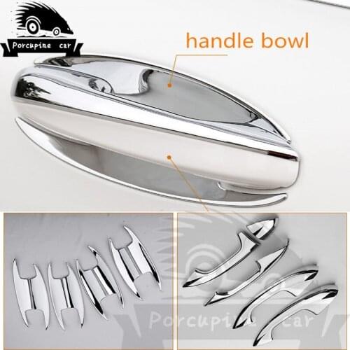 ABS Chrome plated Cover Door Handle Stickers For Mercedes new C Class C200 GLC Class GLC260 C300