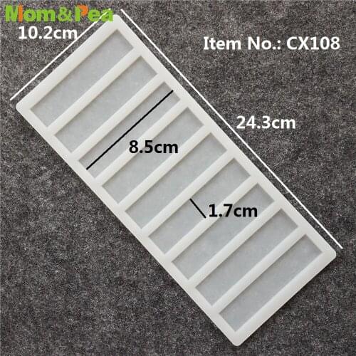 CX108 9-Rectangle Shaped Silicone Mold Chocolate Ornamental Fondant Mould Cake Decoration Tools