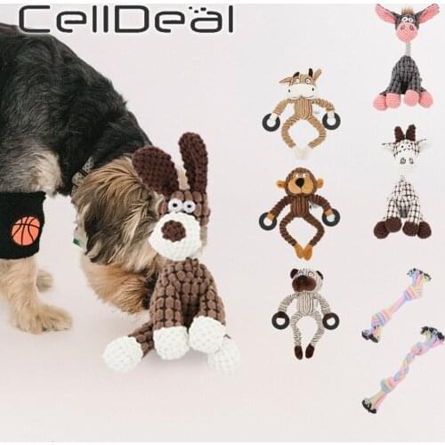 Training Dog Supplies Squeaker Squeaky Plush Bone Molar Toy Product Fun Pet Toy Donkey Shaped Chew Toy Outdoor Interactive