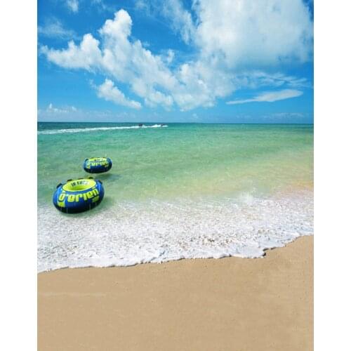 5x7ft Sea Beach Sky Photography Backdrops Photo Props Studio Background