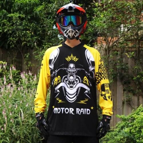 MTB DH MX Off road Bicycle Jersey, motocross, RPET long Fresh and breathable long T-shirt
