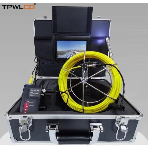 Sewer Waterproof Camera Pipeline Well Drain Pipe Inspection Camera 7inch Screen 17mm HD CCTV System