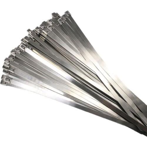 Buy 2 get 1 10pcs 7.9*400mm cable ties 304 stainless steel high quality and durable zip tie straps