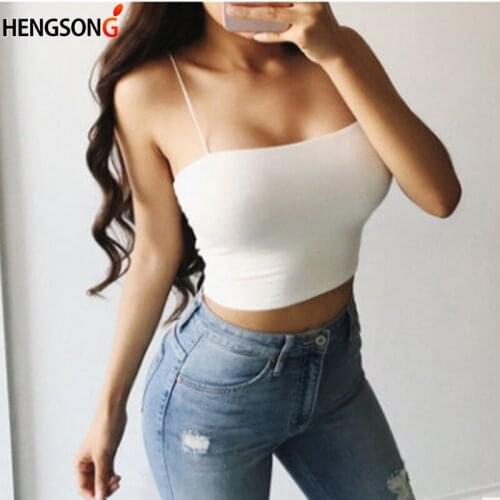 2021 Summer Tanks And Camis Womens Sexy Crop Tops Sleeveless T Shirt Ladies Slim Tops Tee Skinny Vest Camisole