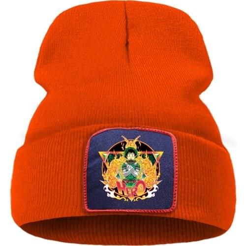 Ski Autumn 2020 Warm Beanie Caps Fashion My Hero Academia Wool Hat Japan Anime Hip Hop Knitted Hats Thick Unisex Hedging Cap
