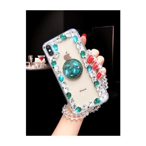 Cute 3D Diamond drill flower Ring Soft Case For Xiaomi mi 10 Pro 8 9 Lite SE Note10 Pro 5X 6X A2 MAX2 MAX3 Phone Cover Case