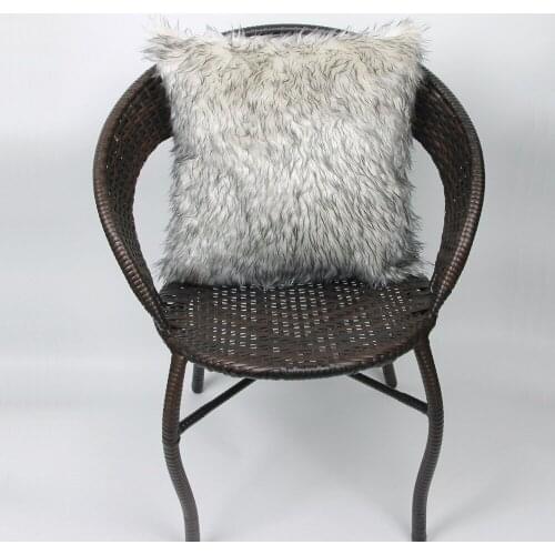 Soft Plush Faux Fur Cushion Cover Home Decor Fleece 45*45cm Square Decorative Throw Pillow Cover Home Warm Cushiong Cover