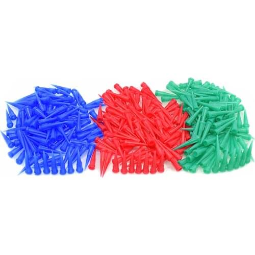 300pcs Tapered Dispensing Needle Tips 18G 22G 25G Plastic Needle Blunt Tips Glue Sealants Adhesive Dispenser Tapered Needles Set
